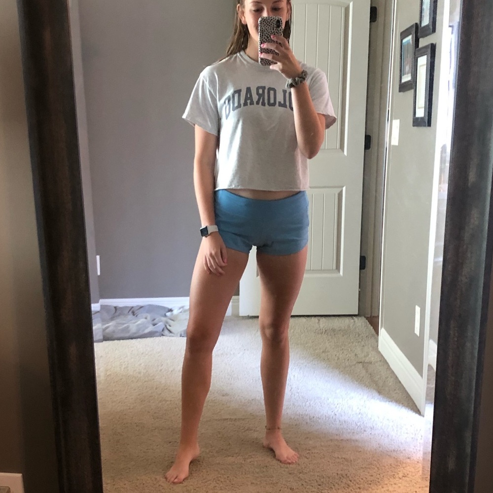 Light blue Lululemon shorts